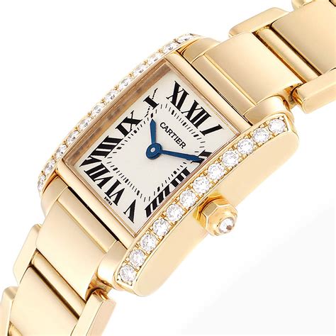 cartier tank gold womens|authentic cartier tank watch.